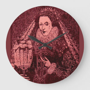 Grande Horloge Ronde Queen Elizabeth I in pink