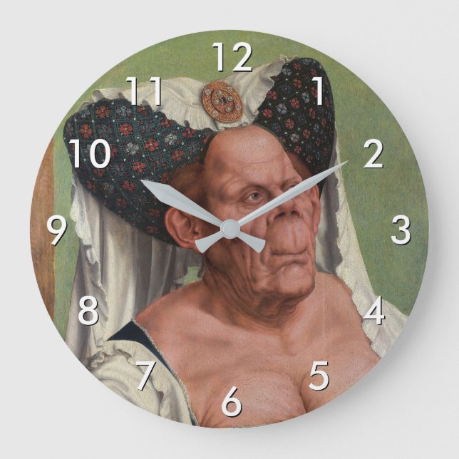 Grande Horloge Ronde Quentin Matsys - Une Vieille Femme Grotesque (Recto)