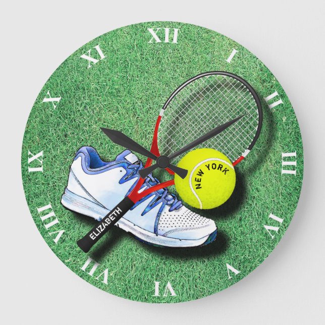Grande Horloge Ronde Racket On Grass And Your Own (Recto)
