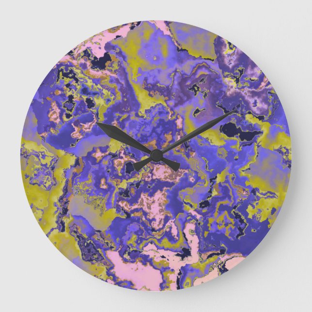 Grande Horloge Ronde Radioactive Marble (Recto)