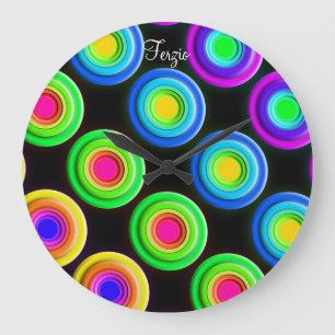 Grande Horloge Ronde Radiographie du Colorful