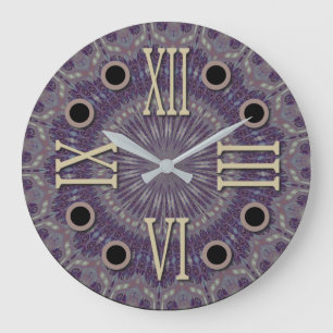 Grande Horloge Ronde Rafraîchissement hivernal chiffre romain 001