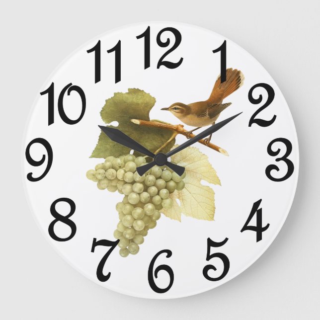 Grande Horloge Ronde Raisins de Riesling doré (Recto)