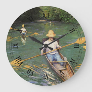 Grande Horloge Ronde Rameurs par Gustave Caillebotte, Beaux-Arts Ancien