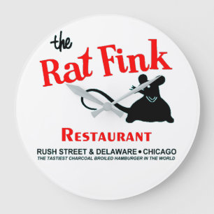Grande Horloge Ronde Rat Fink Restaurant, Rush Street, Chicago, IL