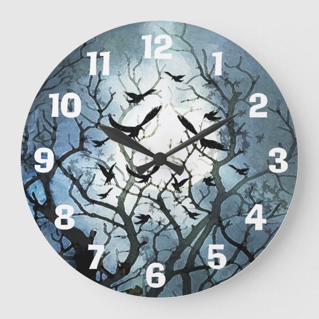 Grande Horloge Ronde Raven Moon (Recto)