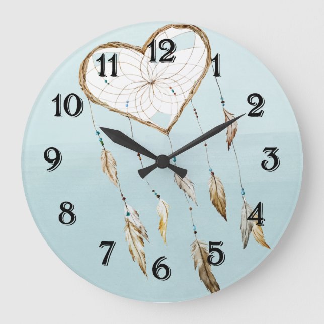 Grande Horloge Ronde Receveur rêveur de coeur (Recto)