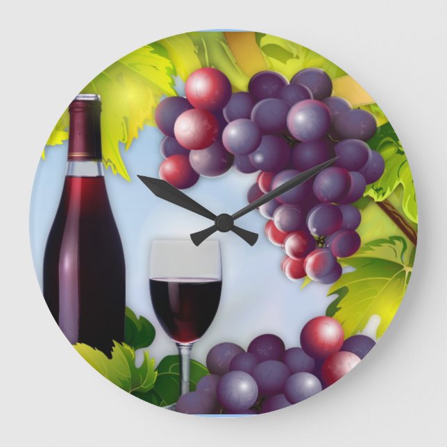 Grande Horloge Ronde Récolte de vin (Recto)