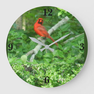 Grande Horloge Ronde RED CARDINAL clock