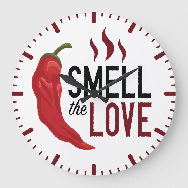 Grande Horloge Ronde Red Chile Sentez l'Amour (Recto)