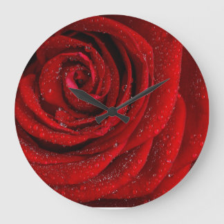 Grande Horloge Ronde Red rosa morning
