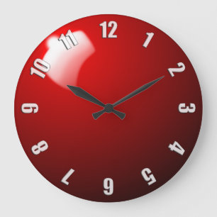 Grande Horloge Ronde Red Snooker