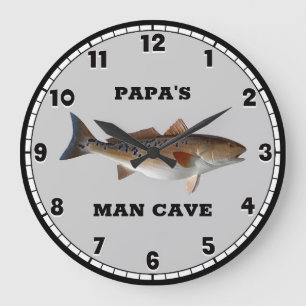 Grande Horloge Ronde Redfish Custom Large Clock