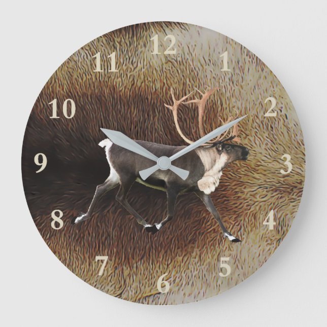Grande Horloge Ronde Reindeer - Bull Caribou (Recto)