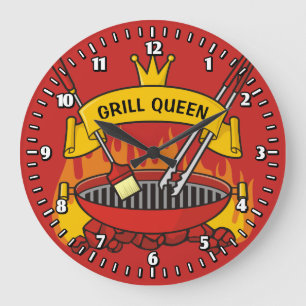 Grande Horloge Ronde Reine du grill
