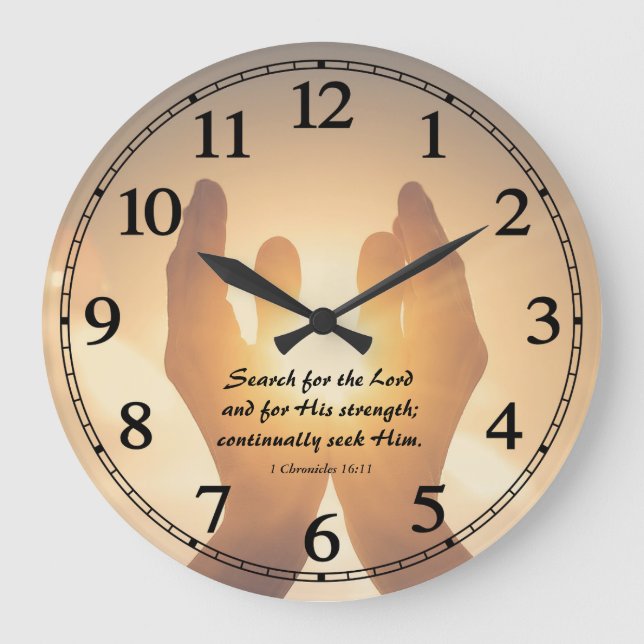 Grande Horloge Ronde Religious Bible quota Versalizable Clock (Recto)