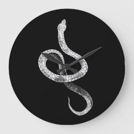 Grande Horloge Ronde Relógio de Parede Snake