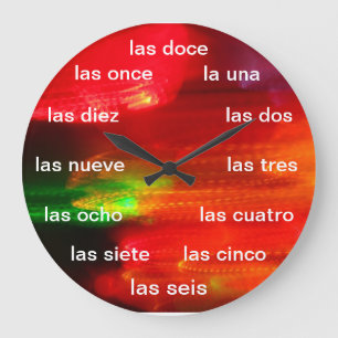 Grande Horloge Ronde Reloj De épluché - Colores de México
