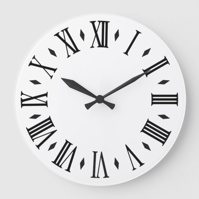 Grande Horloge Ronde reloj de paralizable personnameros romanos (Recto)