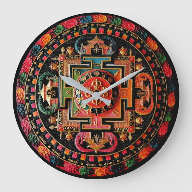 Grande Horloge Ronde Reloj de pared con estilo Mexicano (Recto)