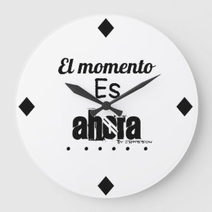 Grande Horloge Ronde Reloj de pared motivacional