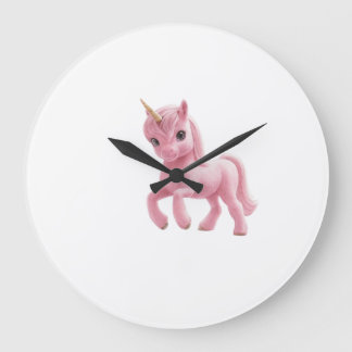 Grande Horloge Ronde Reloj de pared Unicornio