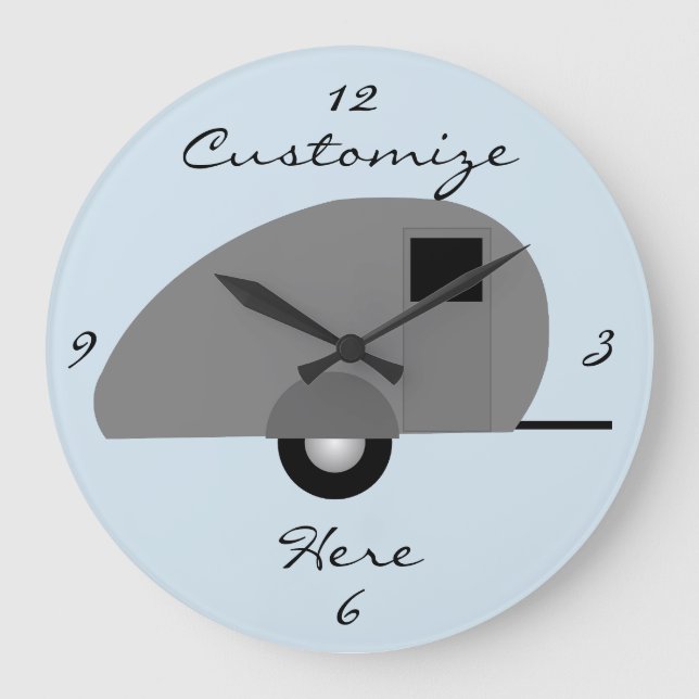 Grande Horloge Ronde Remorque minuscule Thunder_Cove de larme (Recto)