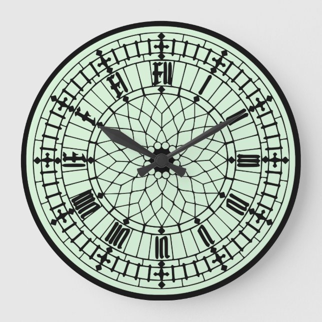 Grande Horloge Ronde Réplique Big Ben Iconique (Recto)