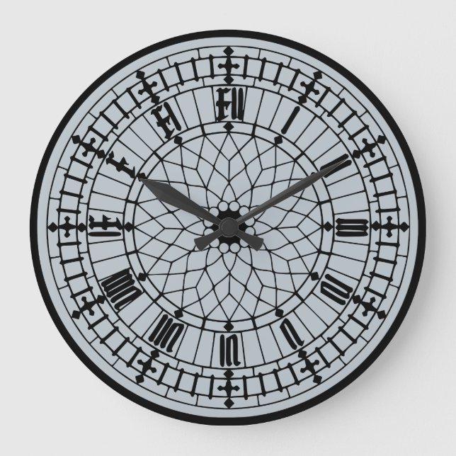Grande Horloge Ronde Réplique Big Ben Iconique (Recto)