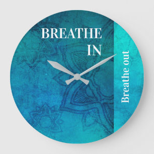 Grande Horloge Ronde Respire en respirant l'horloge du mur acrylique