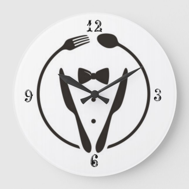 Grande Horloge Ronde Restaurant art simple (Recto)