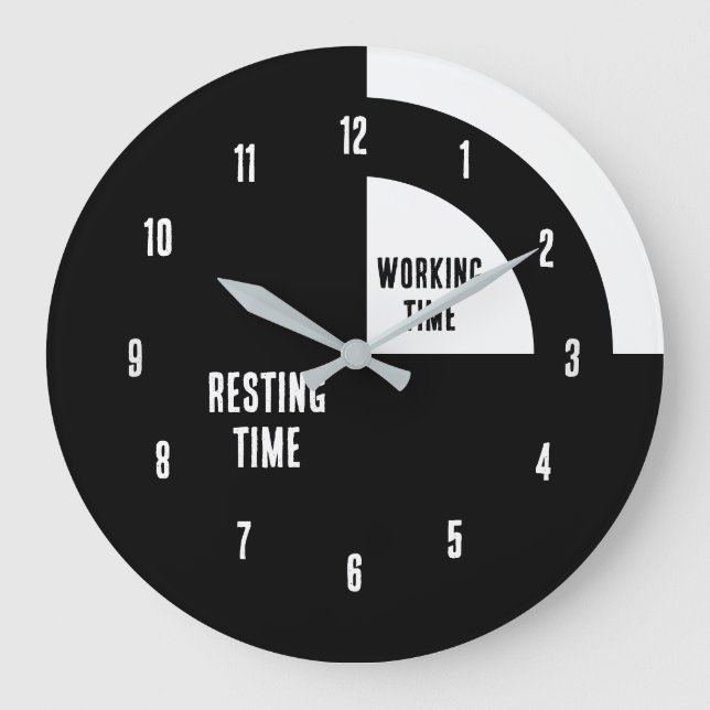 Grande Horloge Ronde Resting Time / Working Time Funny (Recto)