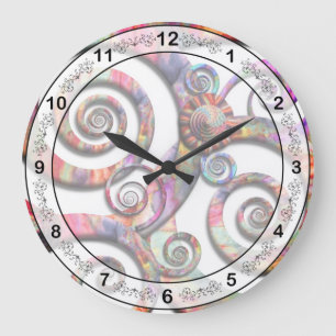 Grande Horloge Ronde Résumé - spirales - le pays des merveilles