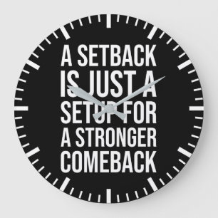 Grande Horloge Ronde Retrait contre retour - Motivation du succès