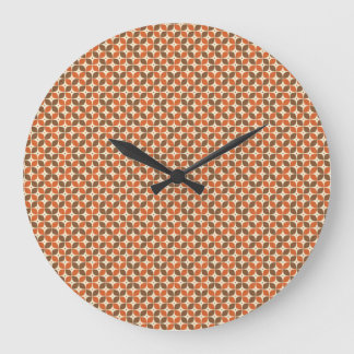 Grande Horloge Ronde Rétro Boomerang Atomique Chaud du Milieu du Siècle