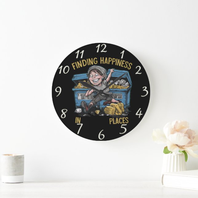 Grande Horloge Ronde Rêves d'or : Un garçon riche (Maison)