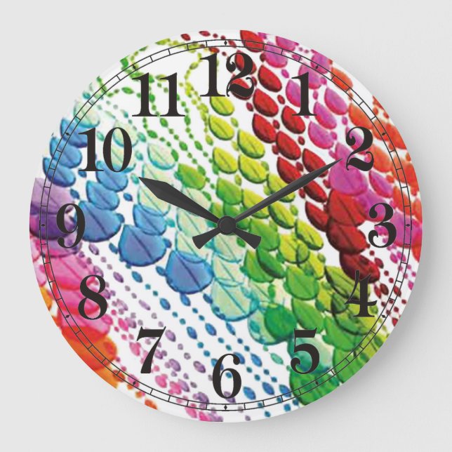 Grande Horloge Ronde Rideau de perle (Recto)