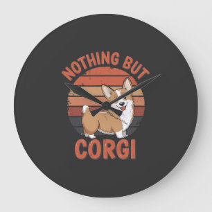 Grande Horloge Ronde Rien que des Corgi