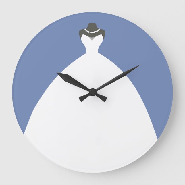 Grande Horloge Ronde Robe de mariage avec du charme (Recto)
