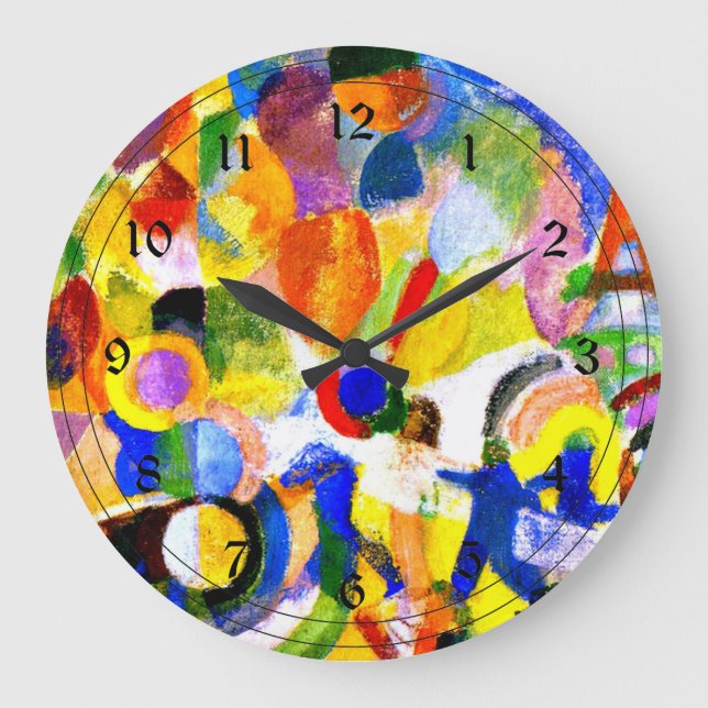 Grande Horloge Ronde Robert DeLaunay - Hommage à Bleriot (Recto)