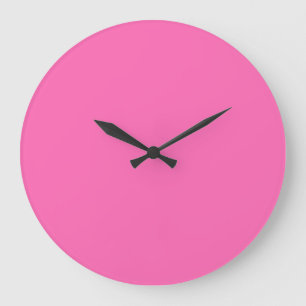 Grande Horloge Ronde Rose chaud