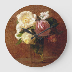 Grande Horloge Ronde Roses
