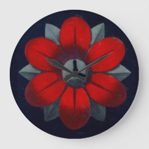 Grande Horloge Ronde Rosette architecturale n° 3