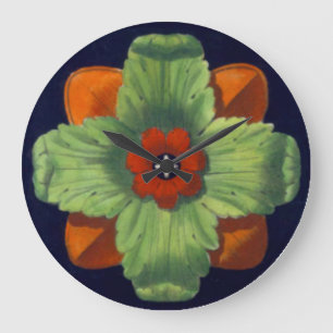 Grande Horloge Ronde Rosette architecturale n° 4