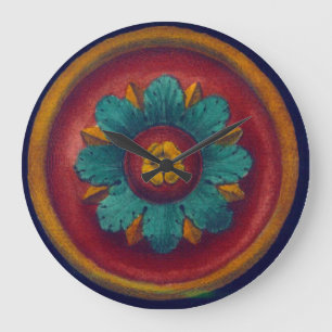 Grande Horloge Ronde Rosette architecturale n° 5