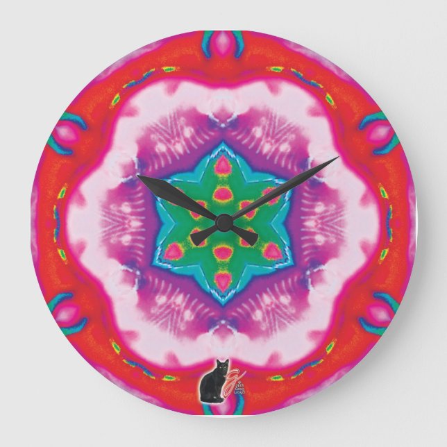 Grande Horloge Ronde Rosette Kaleidoscope (Recto)