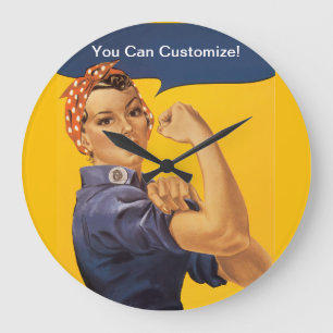 Grande Horloge Ronde Rosie le rivoir nous pouvons le faire ! Votre