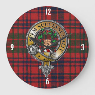 Grande Horloge Ronde Ross Tartan & Badge