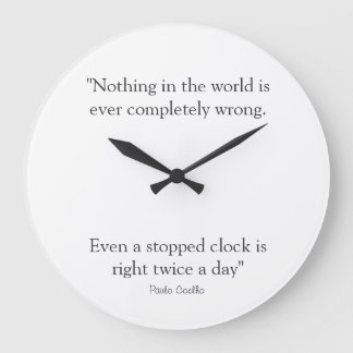 Grande Horloge Ronde Round Clock with Paulo Coelho