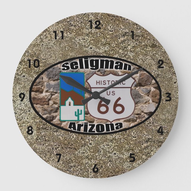 Grande Horloge Ronde Route historique 66 (Recto)